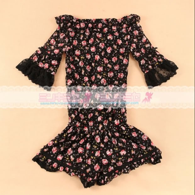 Floral Lace Jumpsuit Dress